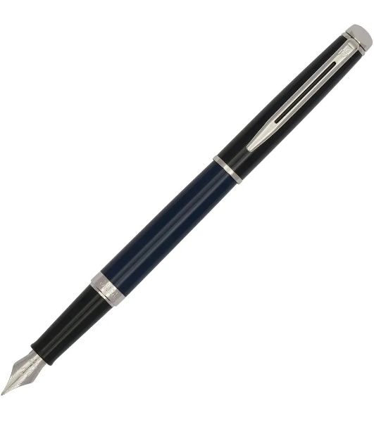 Ручка перьевая Waterman Hemisphere Colour Blocking (2202847) Blue/Black CT, F, сталь нержавеющая, подарочная коробка
