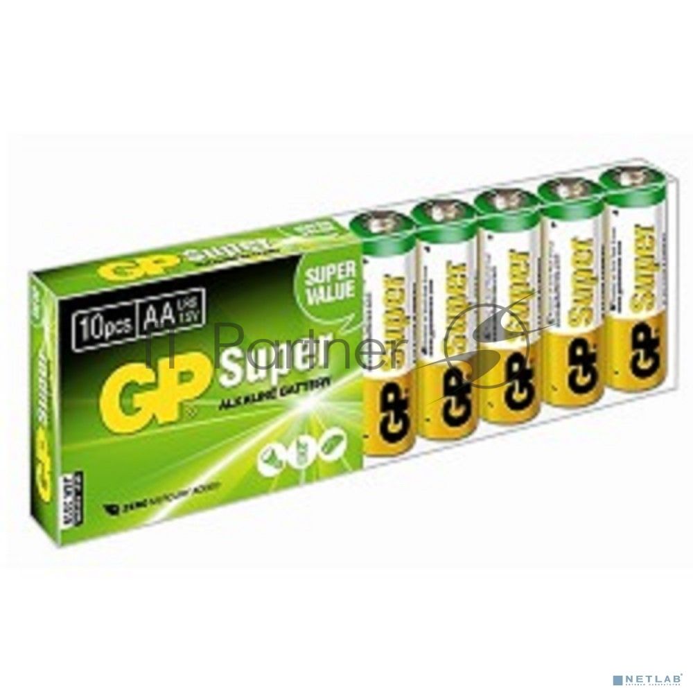 Батарея GP Super Alkaline 15A LR6 AA (10шт)