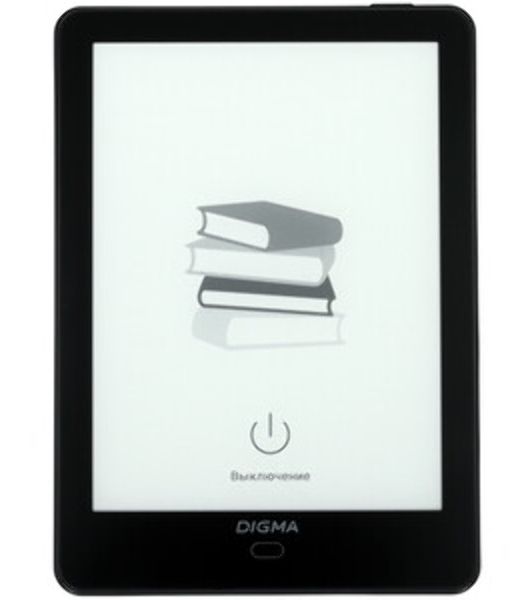 Электронная книга Digma P6 6" E-Ink Kaleido 1072x1448 Touch Screen 1.8Ghz 3072/32Gb/SD/microSDHC темно-серый