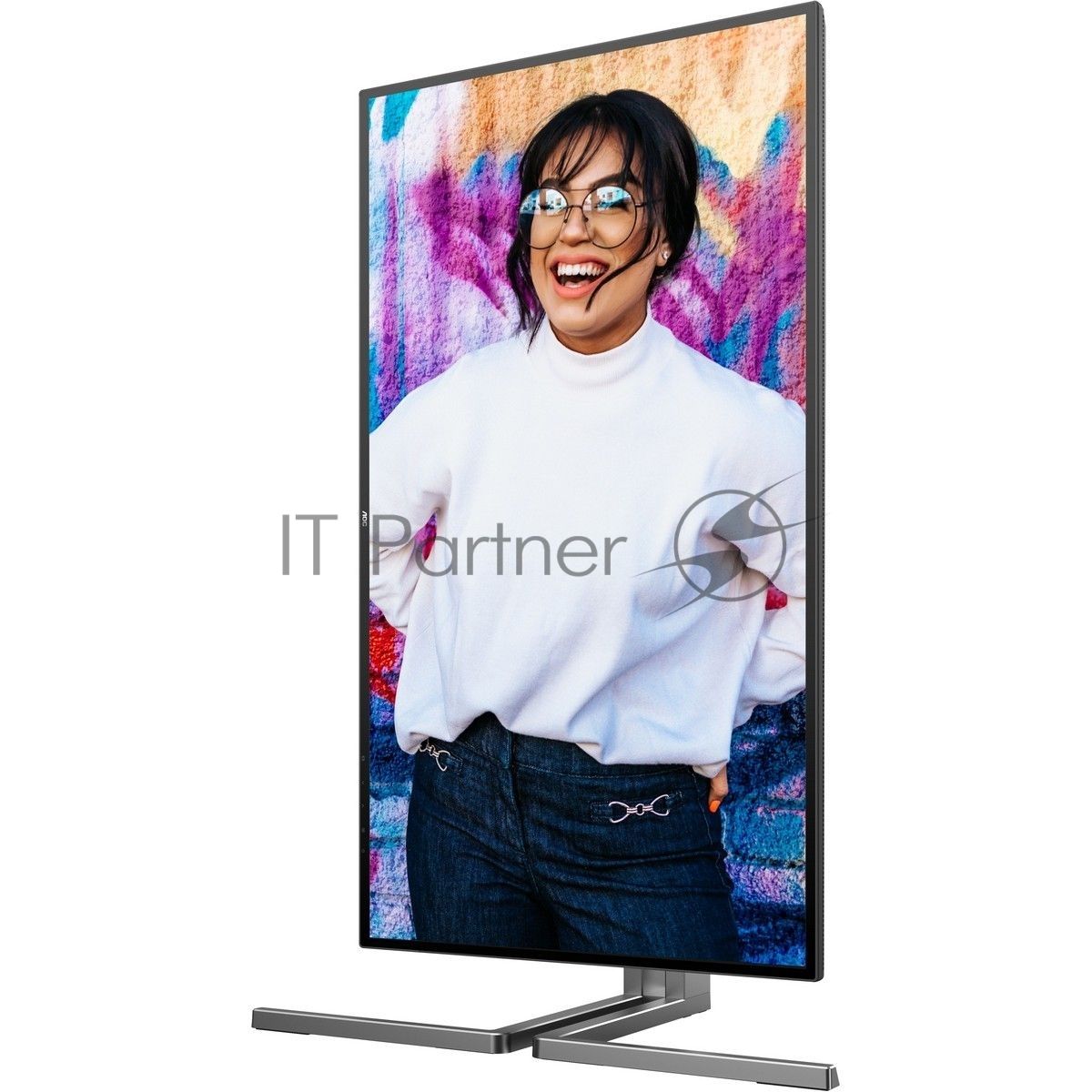 Монитор 27" AOC U27U3CV Nano IPS 3840x2160, 60 Гц (75 Гц макс.), 4 мс, 16:9, 400 кд/м², 2×HDMI 2.0, DP 1.4, USB-C (96 Вт PD), USB Hub (4×USB 3.2 Gen2 + 1×USB-C), RJ-45, 3.5 Jack, динамики (2×3 Вт), DisplayHDR 400, Adaptive-Sync, KVM, черный