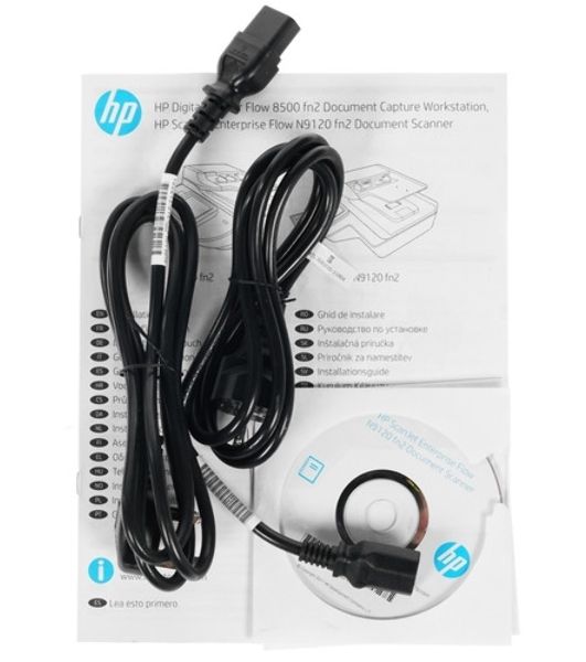 Сканер HP Scanjet Enterprise Flow N9120 fn2 Flatbed Scanner (A3,600x600 dpi,24 bit, USB,ADF 200 sheets, 120ppm A4, Duplex, 1y warr, replace L2683B)