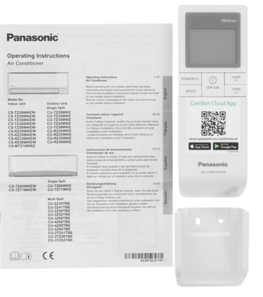Внутренний блок Panasonic CS-XZ50ZKEW серия DESIGN SILVER INVERTER