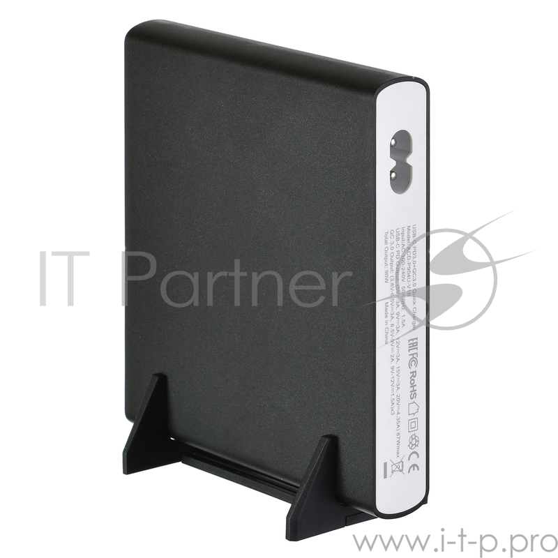 Сетевое зарядное устройство ACD-P904U-V1B 90Вт, 4xUSB 1PD+3QC, 3.6~20В/4.35А(max) RTL