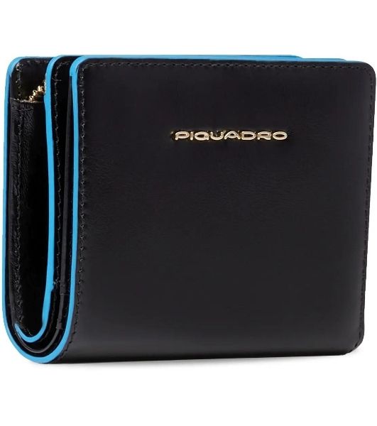Кошелек женский Piquadro Blue Square PD6660B2R/N черный натур.кожа