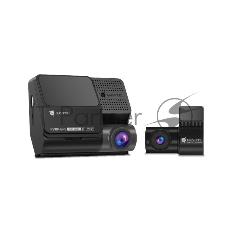 Видеорегистратор Navitel RS984 GPS, 3840x2160, 3", с камерой заднего вида, GPS, Wi-Fi, G-сенсор, датчик движения, GPS-информатор