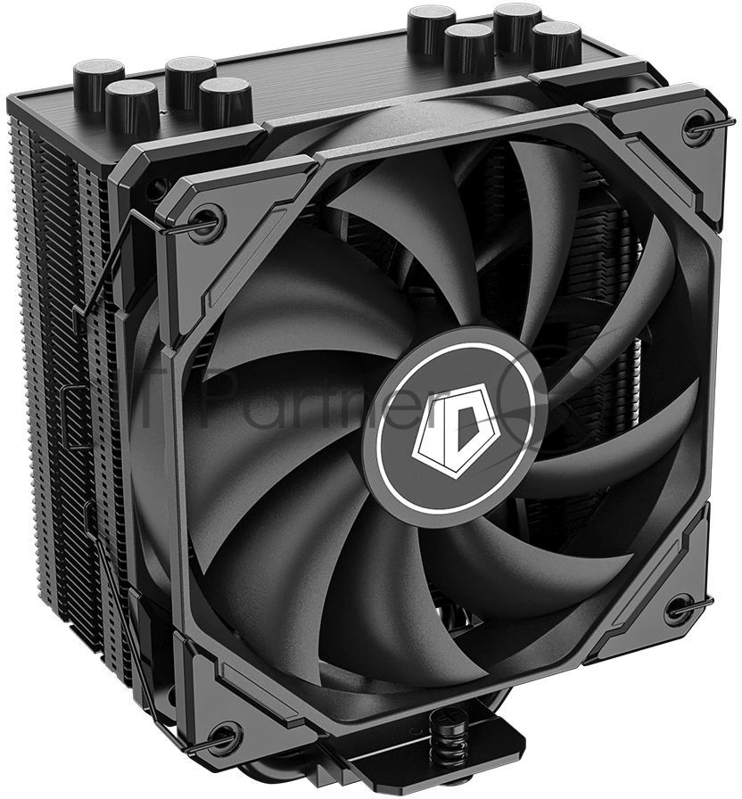 Кулер для процессора ID-Cooling SE-224-XTS BLACK BULK, алюминий/медь, 1500 об/мин, 28.9 дБ, 4 pin, 220 Вт, высота 151 мм BULK