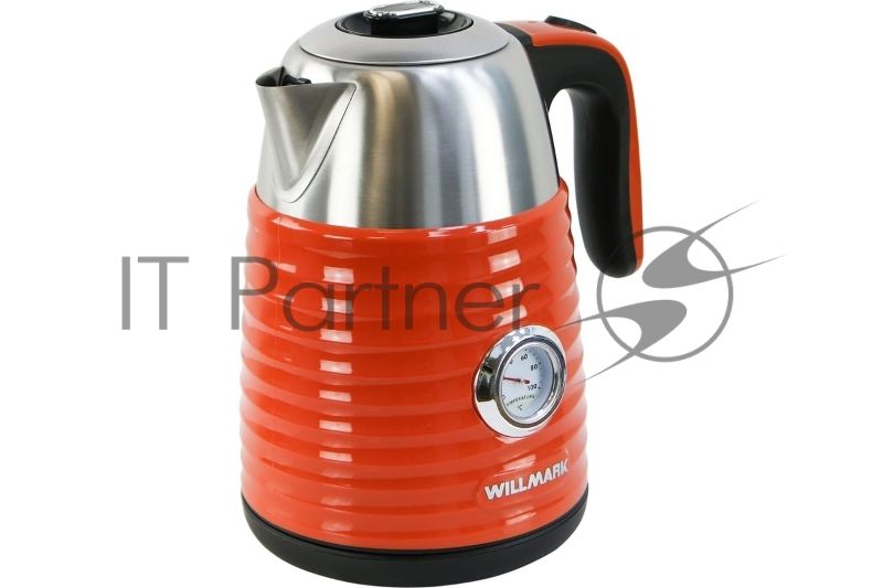 Чайник электрический Willmark WEK-1738PST терракот, 1,7л, 2200Вт
