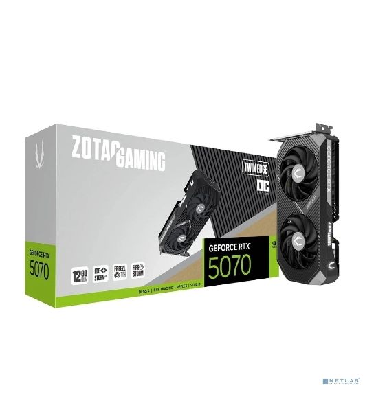 Видеокарта Zotac PCI-E 5.0 RTX 5070 TWIN EDGE OC NVIDIA GeForce RTX 5070 12Gb 192bit GDDR7 2542/28000 HDMIx1 DPx3 HDCP Ret