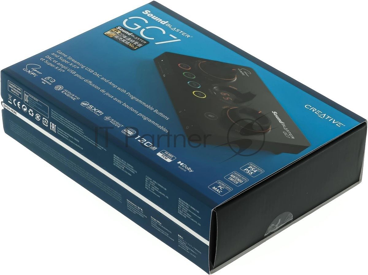 Звуковая карта Creative USB Sound BlasterX GC7 (Super X-Fi Ultra DSP) 7.1 Ret