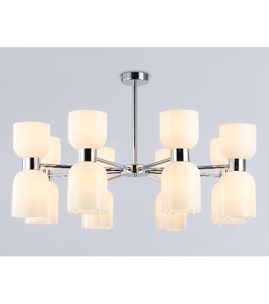 Люстра Ambrella light LH56085/16 СH/FR хром/белый матовый E14*16 max 40W D860*510