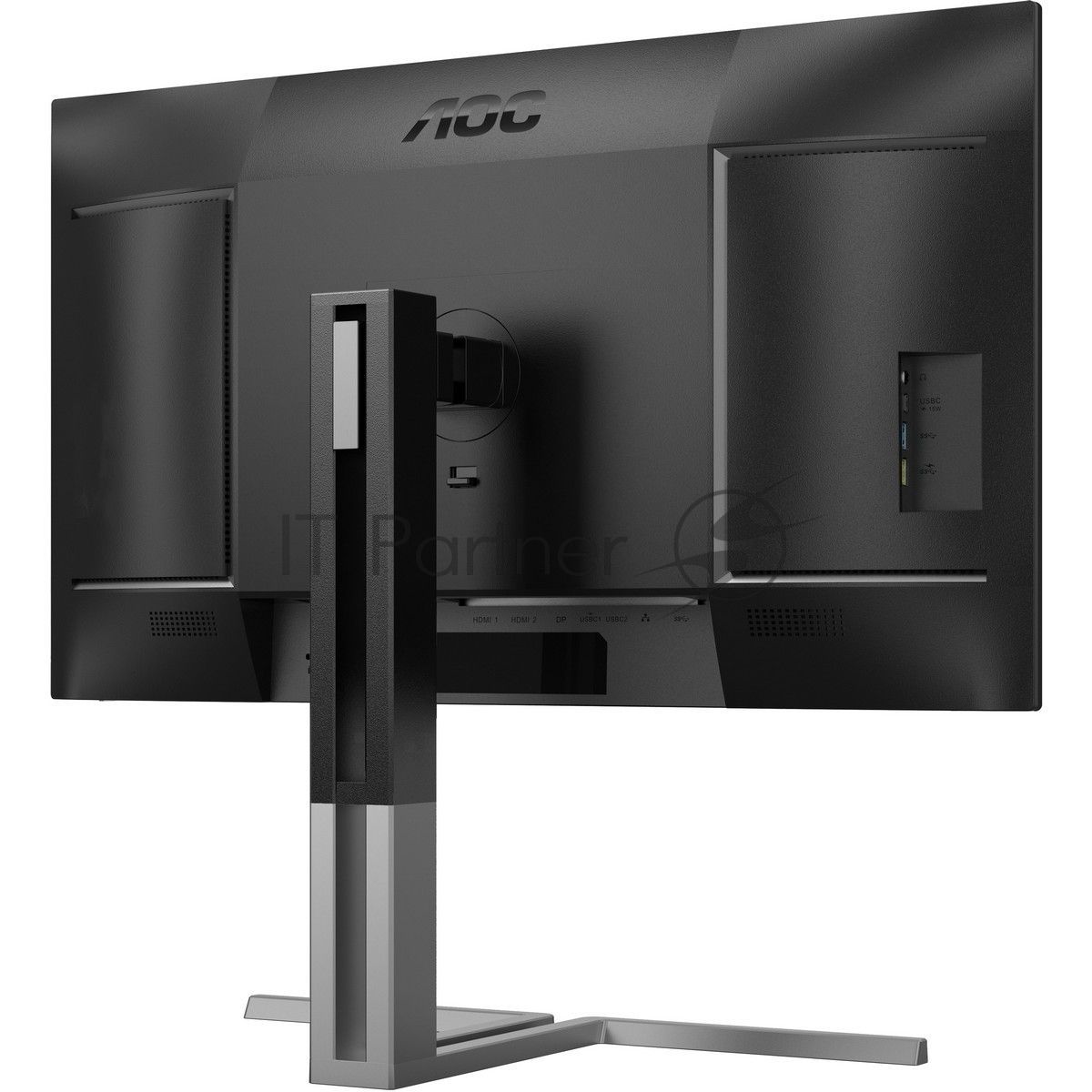 Монитор 27" AOC U27U3CV Nano IPS 3840x2160, 60 Гц (75 Гц макс.), 4 мс, 16:9, 400 кд/м², 2×HDMI 2.0, DP 1.4, USB-C (96 Вт PD), USB Hub (4×USB 3.2 Gen2 + 1×USB-C), RJ-45, 3.5 Jack, динамики (2×3 Вт), DisplayHDR 400, Adaptive-Sync, KVM, черный