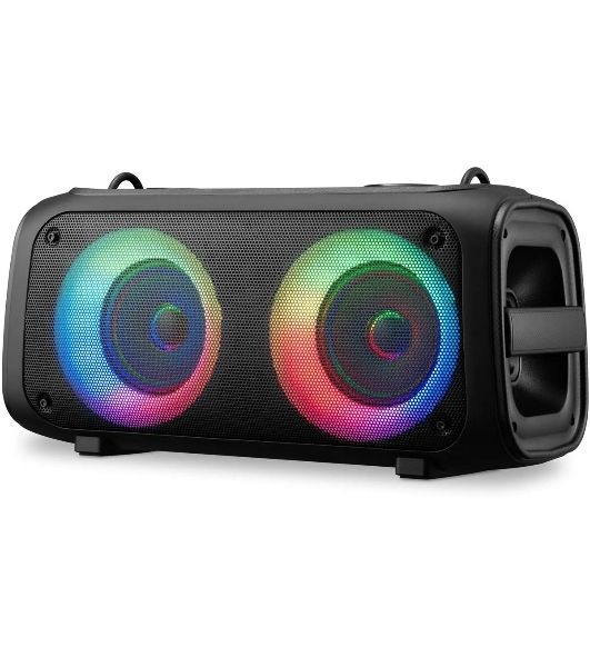 Колонка портативная Hyundai H-PS1030 черный/черный 40 Вт 2.0 BT 10м 3600mAh