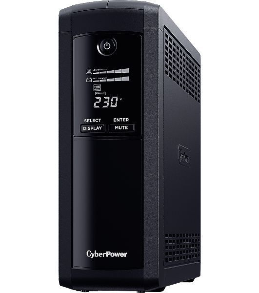 Источник бесперебойного питания CyberPower VP1200ELCD/1200 ВА/720 Вт/5 х CEE 7 (евророзетка)