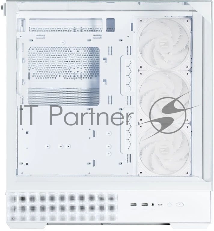 Компьютерный корпус ZALMAN P40 Prism Plus, ATX, белый, WINDOW, 3xCombo (3.5'' or 2.5"), 1xUSB TYPE-C, 2xUSB 3.0, SIDE 3x120мм ARGb, REAR 1x120мм ARGb