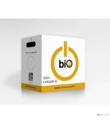 Кабель витая пара Bion BCL-F5480-181 F/UTP, кат.5e, 4x2x0,48 мм AWG 24, медь, одножильный, PVC, для внутренней прокладки, 305м, серый