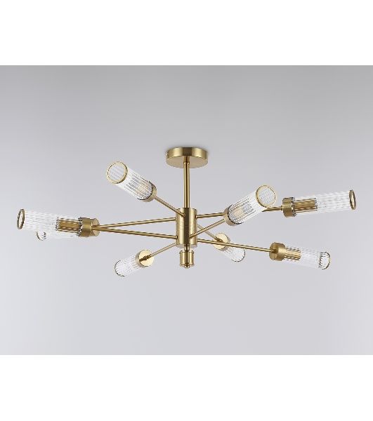 Люстра Ambrella light LH55162/8 BS/CL латунь/прозрачный E14/8 max 40W D930*330
