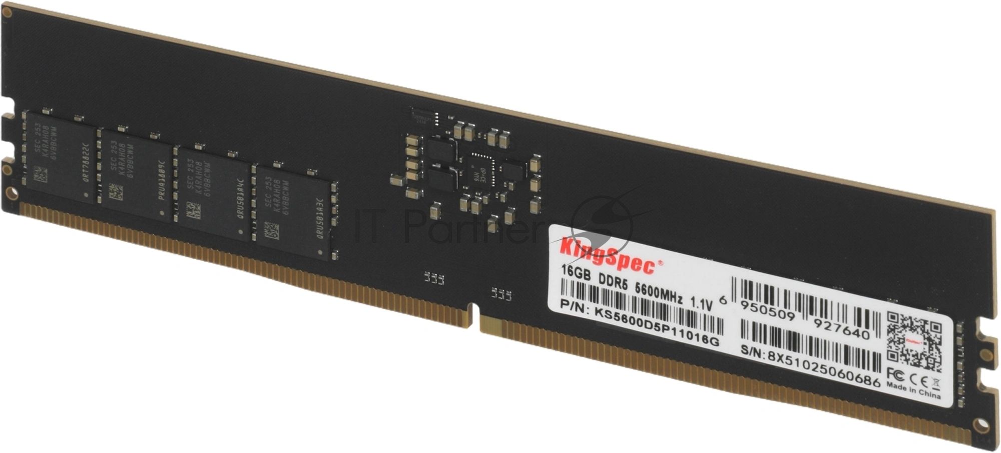 Оперативная память KingSpec, DDR5, 16GB (1x16GB), 5200 MHz, CL40