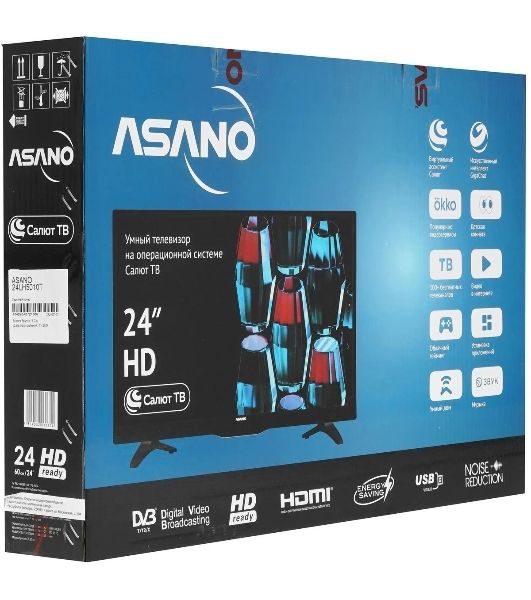 Телевизор Asano 24" 24LH5010T черный LED HD 60Hz Smart TV Салют ТВ