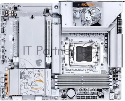 Материнская плата Gigabyte B850 AORUS ELITE-P ICE, AM5, AMD B850, 4xDDR5, 2xSATA, 4xM.2, 1xPCIe 5.0 x16, 1xPCIe 4.0 x4, 1xHDMI, 1x5Gb LAN, 2xUSB 3.2 Gen 2 Type-C, 2xUSB 3.2 Gen 2 Type-A, 4xUSB 3.2 Gen 1, 4xUSB 2.0, 2x3.5 мм, 7.1, ATX Материнская плата Gigabyte B850 AORUS ELITE-P ICE, AM5, AMD B850, 4xDDR5, 2xSATA, 4xM.2, 1xPCIe 5.0 x16, 1xPCIe 4.0 x4, 1xHDMI, 1x5Gb LAN, 2xUSB 3.2 Gen 2 Type-C, 2xUSB 3.2 Gen 2 Type-A, 4xUSB 3.2 Gen 1, 4xUSB 2.0, 2x3.5 мм, 7.1, ATX