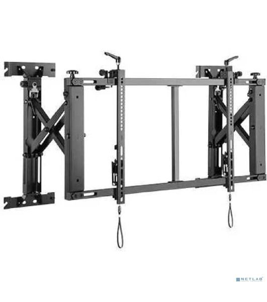 Настенное крепление для видеостен Wize Pro VW50 черный, для 45"-50", Max VESA 600x400 мм, до 70 кг, расстояние от стены 8-27 см, вертикальное/горизонтальное выравнивание