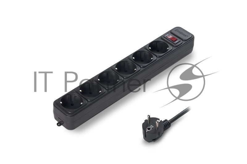 Сетевой фильтр ExeGate EX119391RUS SP-6-1.8B (6 розеток, 1.8 м, евровилка, черный)