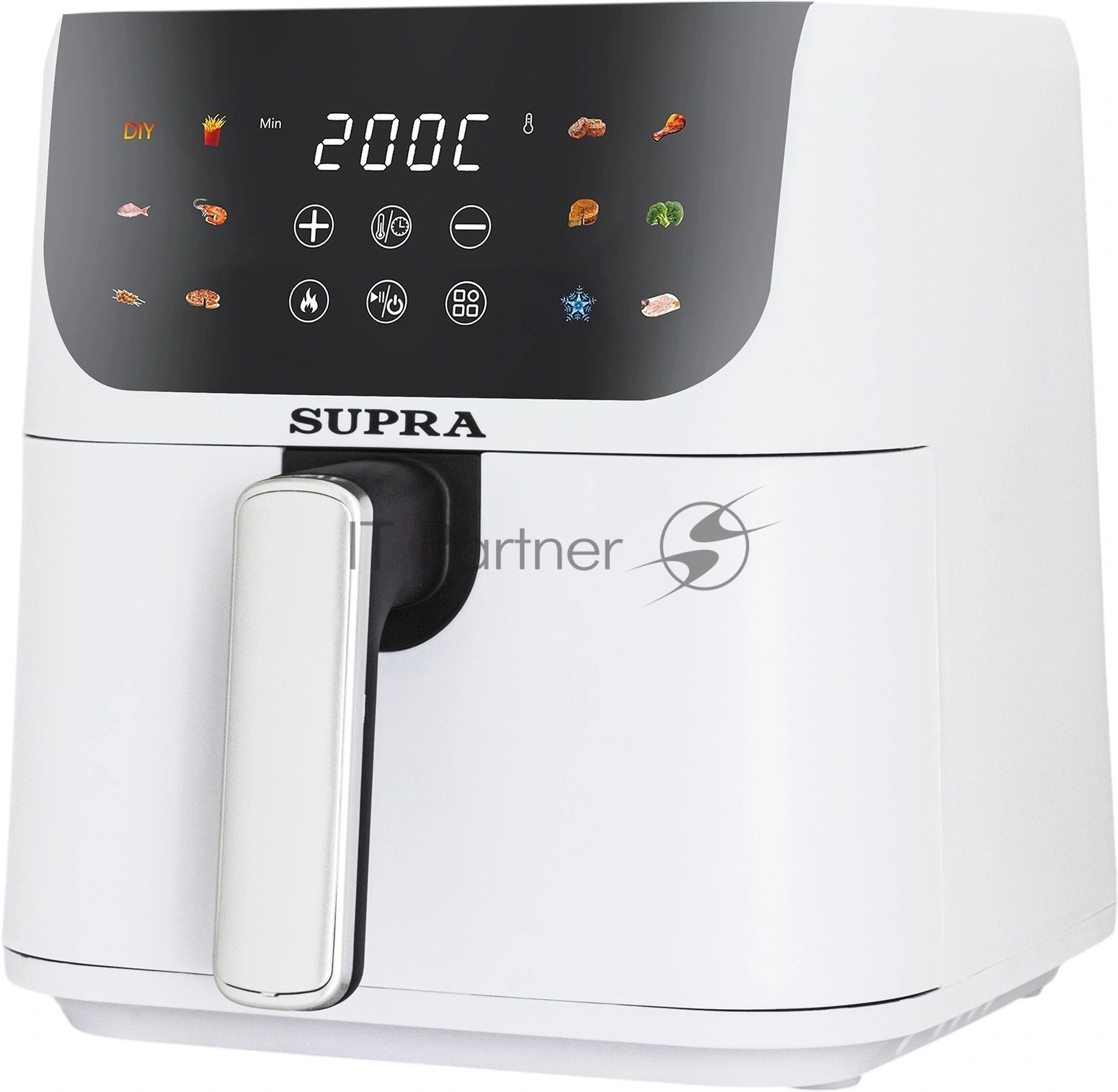 Аэрогриль Supra GS-7630 белый, 1500 Вт, 4,5 л, электронное, 12 программ