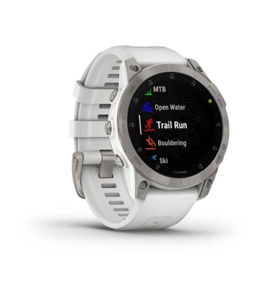 Умные часы Garmin Epix (Gen 2) Sapphire, 1.3" AMOLED, Wi-Fi, Bluetooth, ANT+, GPS, IPX8, титановый белый
