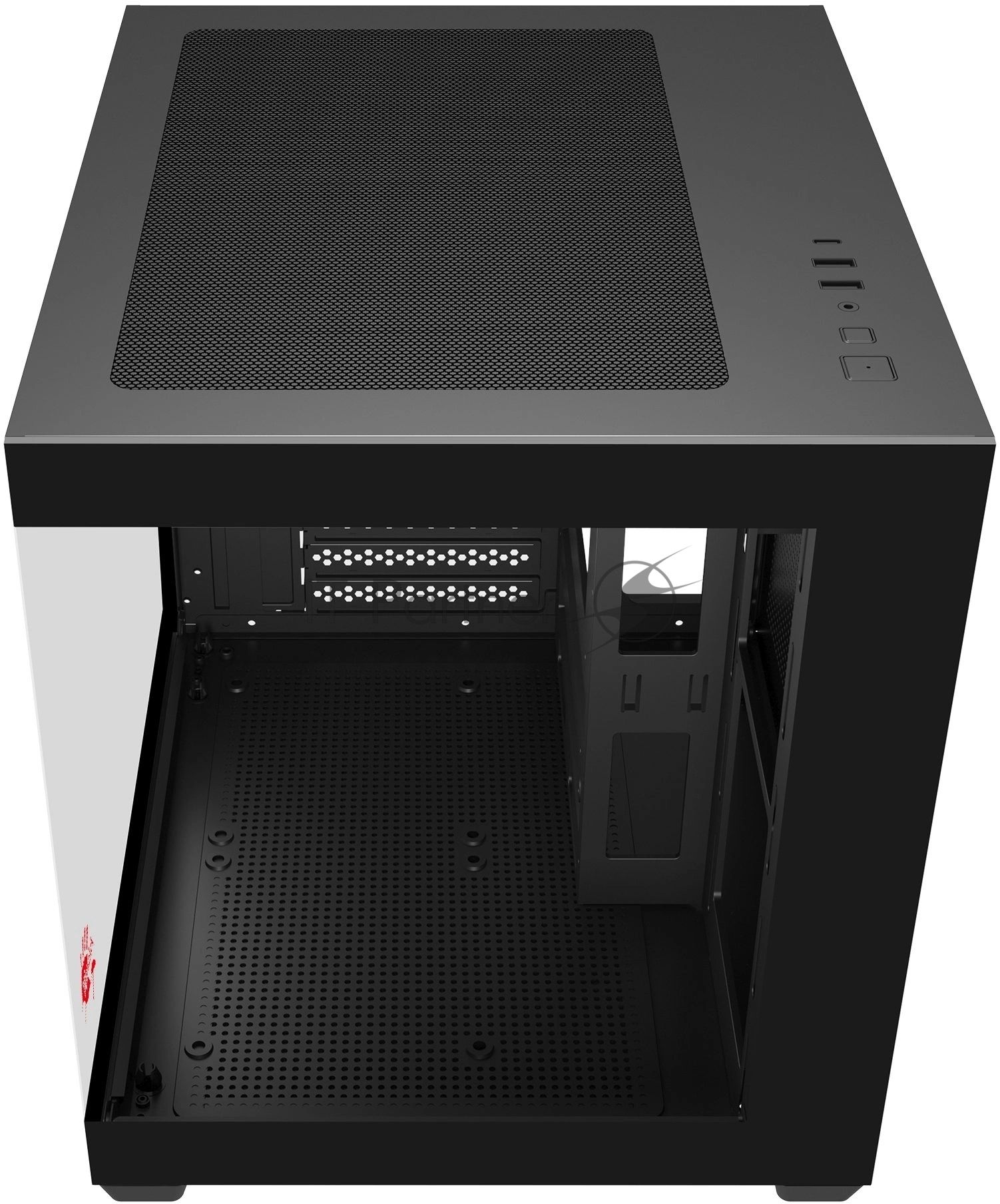 Компьютерный корпус Bloody CC-121 черный без БП mATX 7x120мм 1xUSB 2.0 1xUSB 3.0 audio