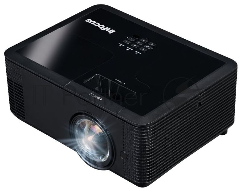 Проектор INFOCUS IN136ST DLP, 4000 ANSI Lm,WXGA (1280x800), 28500:1, 0.521:1, 3.5мм in,Composite video, VGA, HDMI 1.4a x3 (поддержка 3D), USB-A (для SimpleShare и др.), лампа 15000ч.(ECO mode),3.5мм out, Monitor out(VGA),RS232,RJ45,21дБ, 4,5 кг.