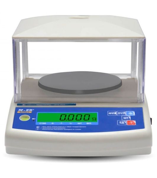 Весы лабораторные Mertech M-ER 122АCFJR-150.005 (3001) белый, до 0.15 кг