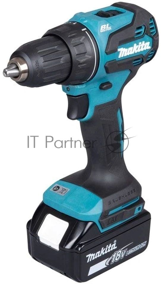 Дрель-шуруповерт Makita DDF490F002, 18 В, 3 Ач, 50 Нм, бесщеточный