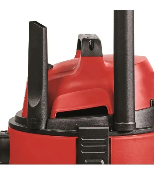 Строительный пылесос Einhell TC-VC 1825 (2342430) красный, 1250 Вт, уборка сухая/влажная, пылесборник мешок/контейнер, 25 л