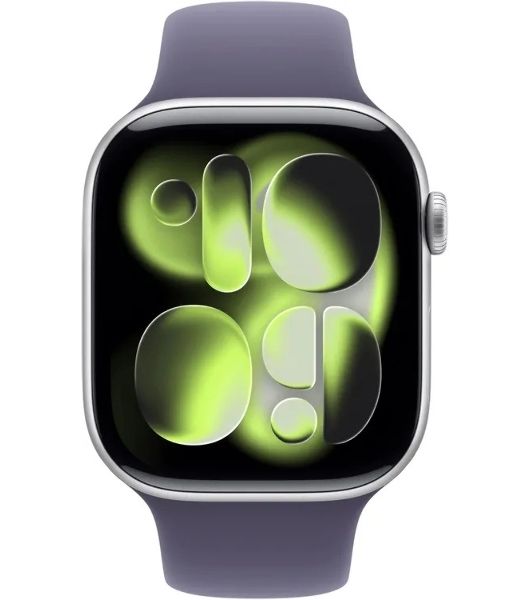 Умные часы Apple Apple Watch Series 11 GPS A3333 1.96" OLED, 4G (LTE), Wi-Fi, Bluetooth 5.3, NFC, IPX8, серебристый, фиолетовый