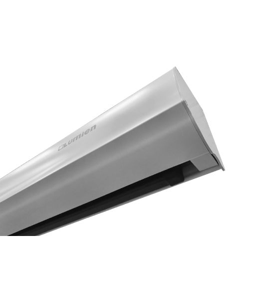 Экран с электроприводом Lumien Master Control 197х280 см (раб. область 153х272см) (122") High Contrast черная кайма сверху 40 см 16:9