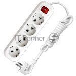 Удлинитель 4х2 м с заземл. 16А IP20 S-304 с выкл. ПВС 3х1 UNIVersal 9634419