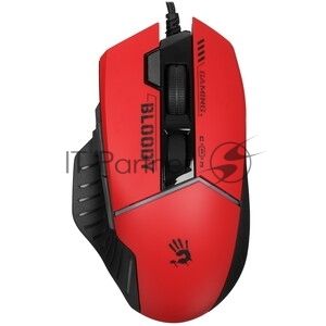 Мышь проводная A4Tech Bloody W95 Max Sports красный/черный оптическая (12000dpi) USB (10but)