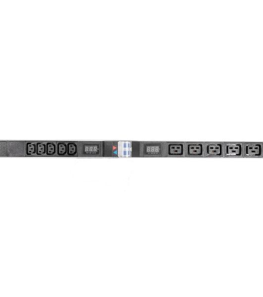Блок силовых розеток Rem Rem-32, IEC 60320 С13 х 10, IEC 60320 С19 х 5, вход колодка, 19", 1436х45х45 мм (ВхШхГ), 32А, автомат + амперметр, чёрный, 2