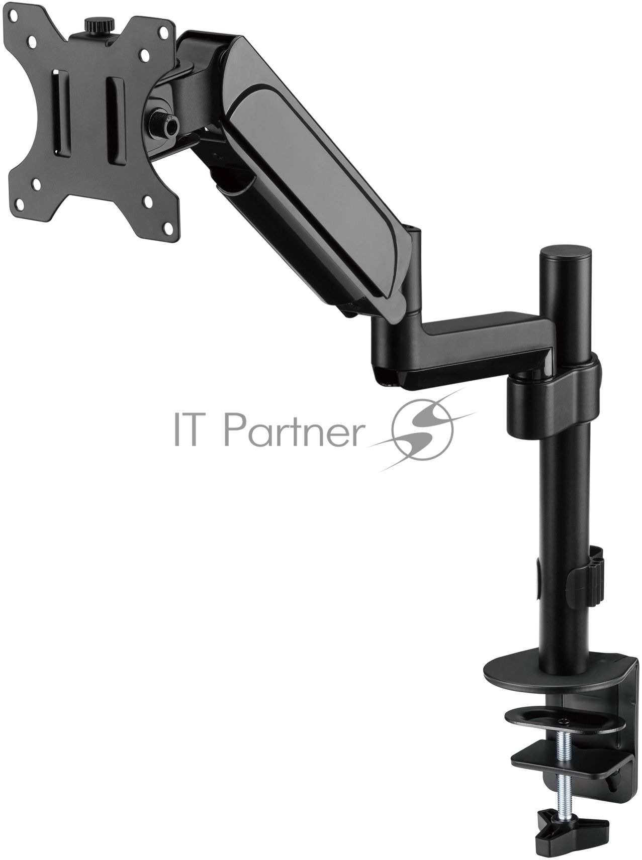 Кронштейн для мониторов ЖК Digma D-MM201 черный 17"-32" макс.9кг крепление к столешнице поворот и наклон