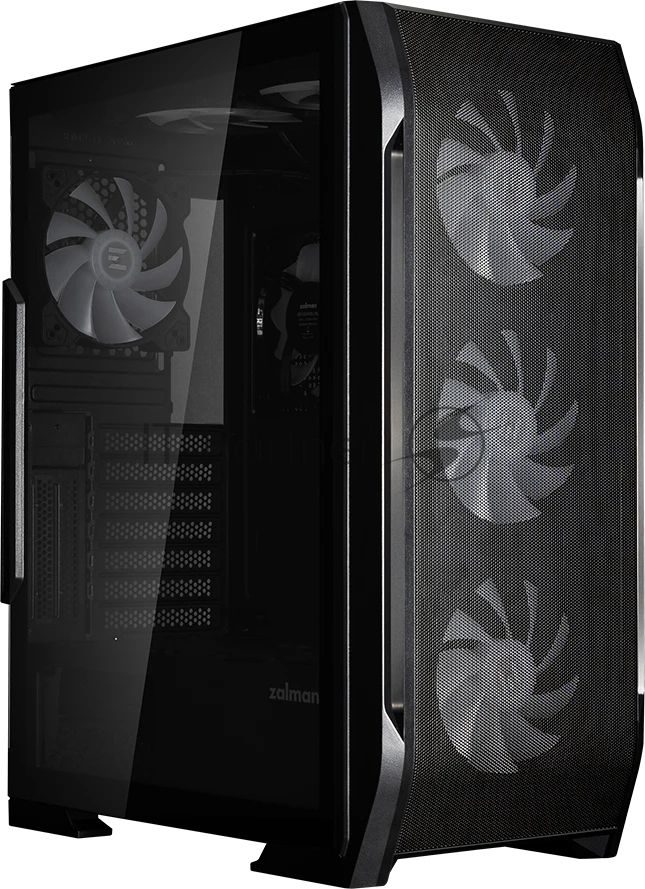 Компьютерный корпус ZALMAN N7 PLUS V2, ATX, черный, WINDOW, 1xCombo (3.5” or 2.5”), 1 x 3.5”, 3 x 2.5”, 2xUSB2.0, 1xUSB3.0, FRONT 3x120мм RGB, REAR 1x120мм RGB, TOP 2x120мм RGB, SIDE 1x120мм