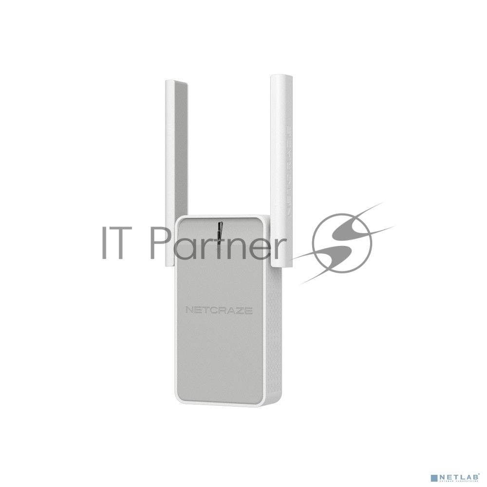 Wi-Fi Mesh-ретранслятор Netcraze Buddy 6 (NC-3411) Wi-Fi AX3000 2,4 ГГц/ 5 ГГц, 1x1000 Мбит/с Ethernet