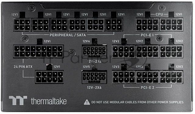 Блок питания Thermaltake Toughpower GF3 1650W Gen.5,, 1650Вт, 80+ Titanium, 140мм, модульный, черный