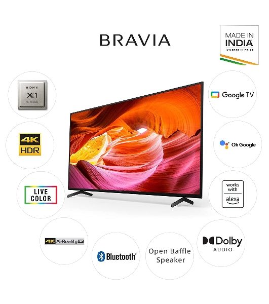 Телевизор Sony 65" KD-65X75K черный LED UHD 50Hz GoogleTV 16Gb