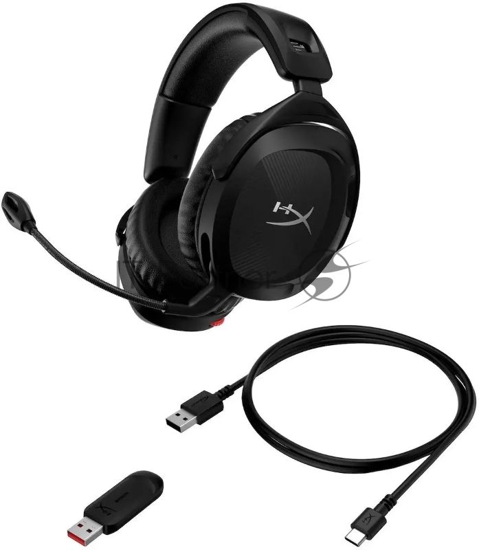 Гарнитура беспроводная с микрофоном HyperX Cloud Stinger 2 wireless black черный мониторные Radio оголовье (676A2AA)