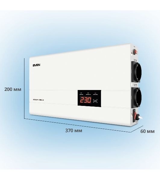 Сетевые фильтры SVEN Стабилизатор напряжения AVR SLIM-2000 LCD