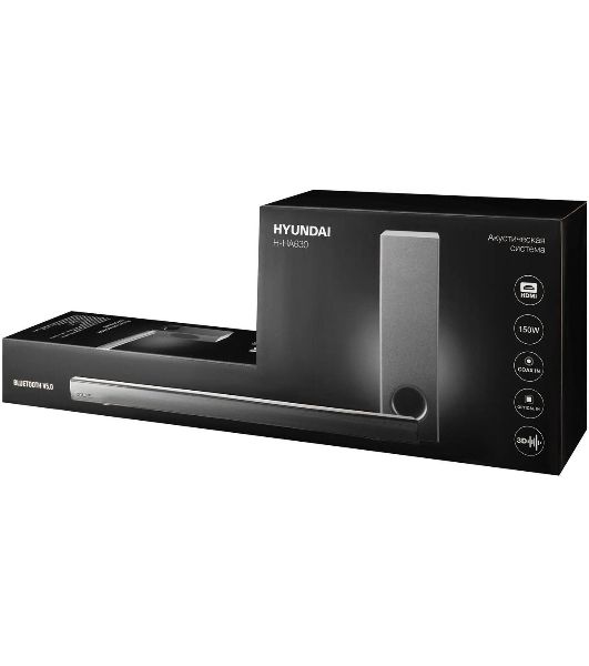 Микросистема Hyundai H-HA630 черный 150Вт FM USB BT SD/MMC/MS