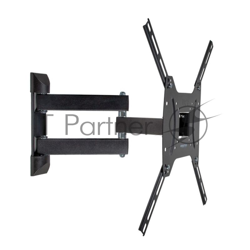 Кронштейн Kromax Optima-404 черный 15"-55" настенный от стены 66.5-444мм наклон +5°/-12° VESA 400х40