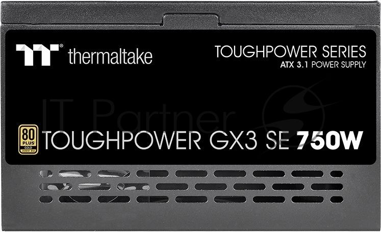 Блок питания Thermaltake Toughpower GX3 SE 750W, 750Вт, 80+ Gold, 120мм, немодульный, черный