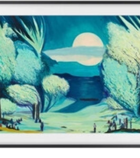 Телевизор Samsung 85" QE85LS03FAUXRU черный Q-LED 120Hz Smart TV