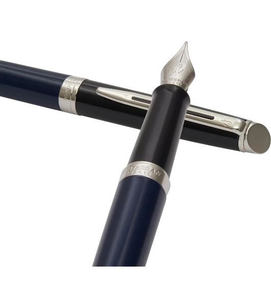 Ручка перьевая Waterman Hemisphere Colour Blocking (2202847) Blue/Black CT, F, сталь нержавеющая, подарочная коробка