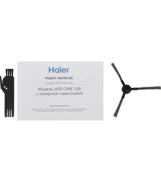 Робот-пылесос Haier HSR Care S3B черный, 3200 мAч Li-Ion, уборка сухая/влажная, пылесборник контейнер 0.3 л